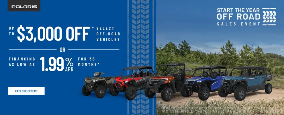 Start The Year Off-Road Sales Event – ORV